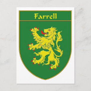 Farrell Coat of Arms/Familienwappen Postkarte