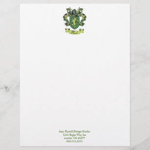 Farrell Familienwappen Briefkopf
