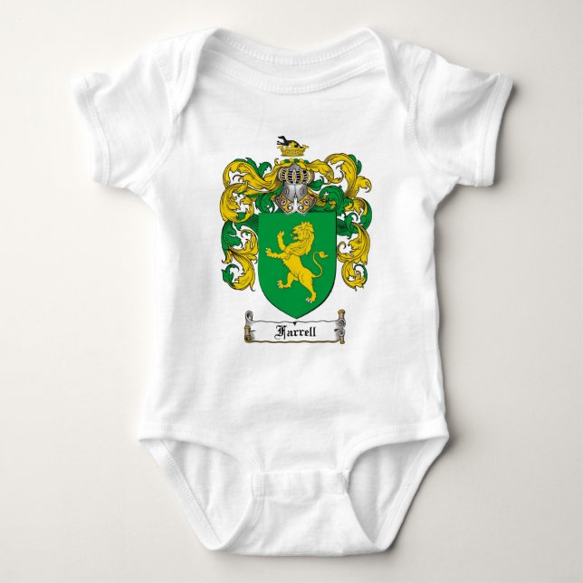 FARRELL FAMILIENWAPPEN - FARRELL WAPPEN BABY STRAMPLER (Vorderseite)