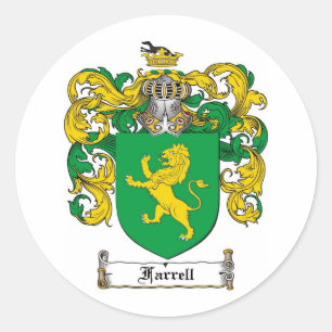 FARRELL FAMILIENWAPPEN - FARRELL WAPPEN RUNDER AUFKLEBER