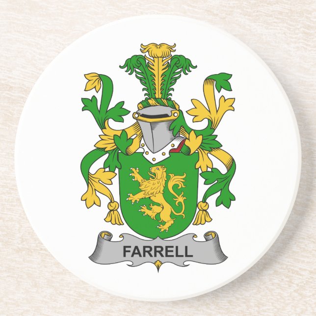 Farrell Familienwappen Getränkeuntersetzer (Vorne)