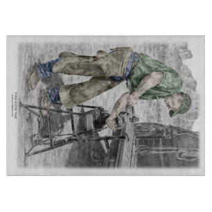Farrier Blacksmith mit Anvil Schneidebrett