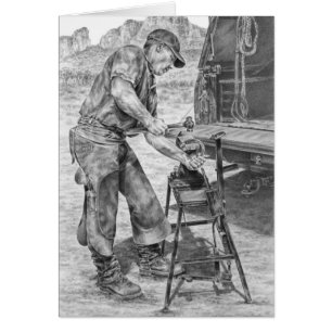 Farrier/Blacksmith Zeichnend von Kelli Swan