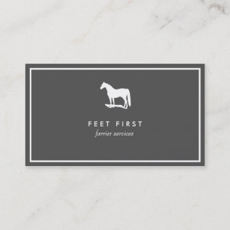 Farrier Business Card, Pferdetrainer Business Card Visitenkarte