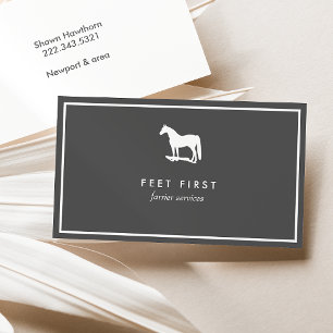 Farrier Business Card, Pferdetrainer Business Card Visitenkarte