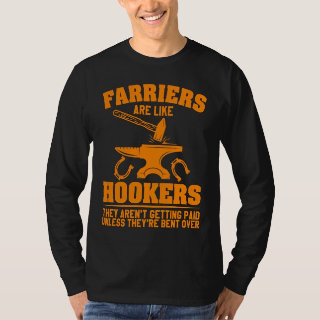 Farrier  For Men Women Cool Blacksmith Forger Gag T-Shirt (Vorderseite)