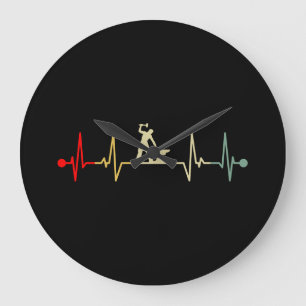 Farrier Heartbeat Design Vintag Große Wanduhr