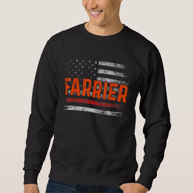 Farrier Horseshoe Hoof Trimming Equine Shoeing 34 Sweatshirt (Vorderseite)