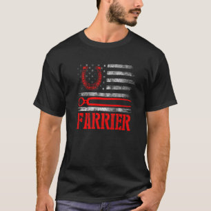 Farrier Horseshoe Hoof Trimming Equine Shooting 2 T-Shirt