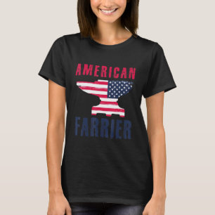 Farrier Horseshoe Hoof Trimming Equine Shooting T-Shirt