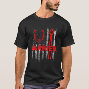 Farrier Horseshoe Hoof Trimming Equine Shooting T-Shirt