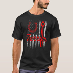 Farrier Horseshoe Trimming Equine Shoeing _8 T-Shirt
