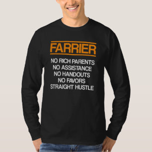 Farrier Rich Horseshoe Hoof Trimming Equine Shoein T-Shirt