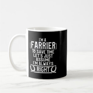 Farrier Right Horseshoe Hoof Trimming Equine Shoei Kaffeetasse