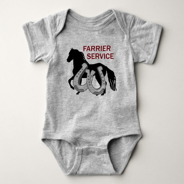 Farrier Service Baby Strampler (Vorderseite)
