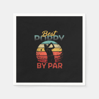 Fars Day Best Poppy Par Golf Vater Opa Männer Serviette
