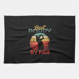 Fars Day Best Poppy Par Golf Vater Opa Men Geschirrtuch