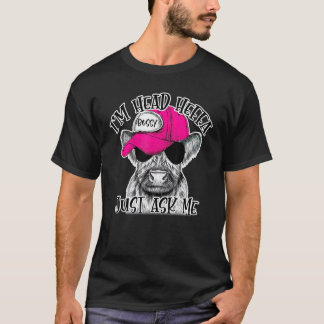 Färse Ich bin Chefin Färse Herrische Kuh Western L T-Shirt