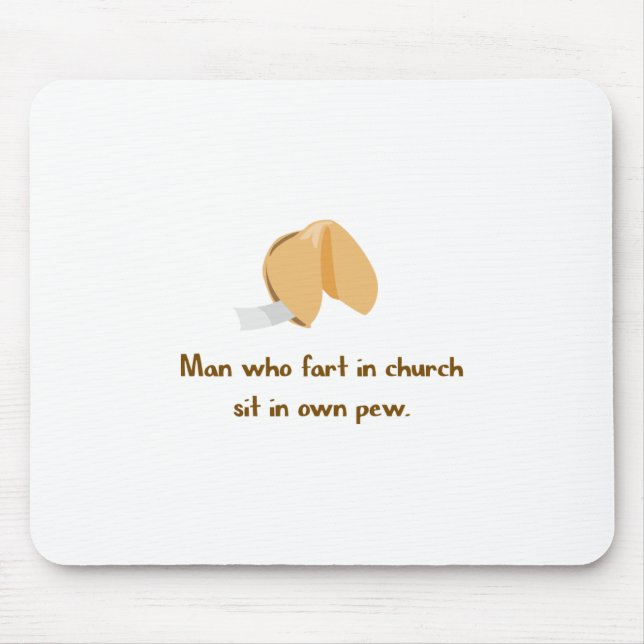 Fart in church mousepad (Vorne)