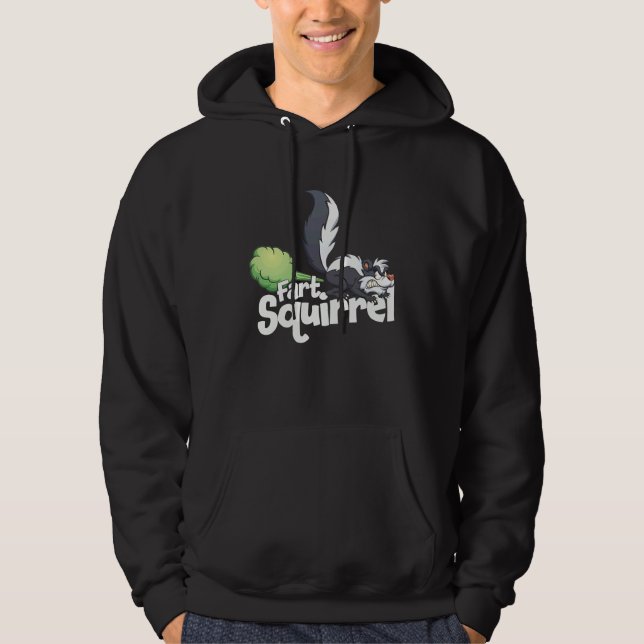 Fart Squirrel Skunk Farting Animal Hoodie (Vorderseite)
