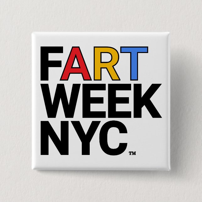 Fart Week NYC™ Knopf Button (Vorderseite)