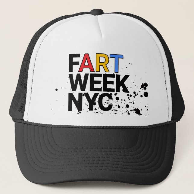Fart Week NYC™ Trucker-Mütze Truckerkappe (Vorderseite)
