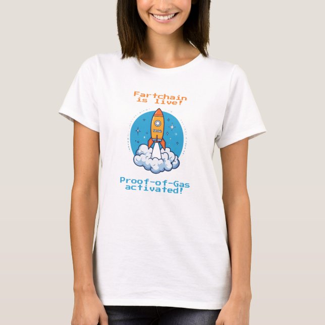 Fartchain: Proof-of-Gas-Edition T-Shirt (Vorderseite)