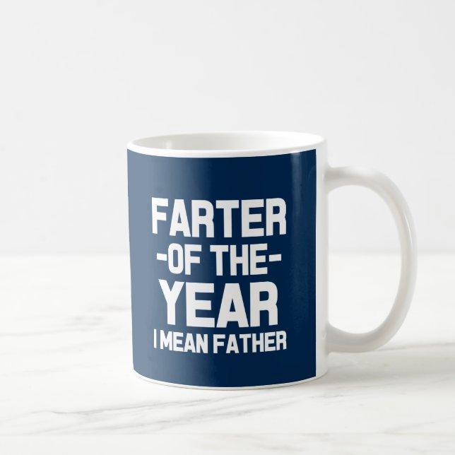 Farter der Jahr-lustigen Vater-Kaffee-Tasse Tasse (Rechts)