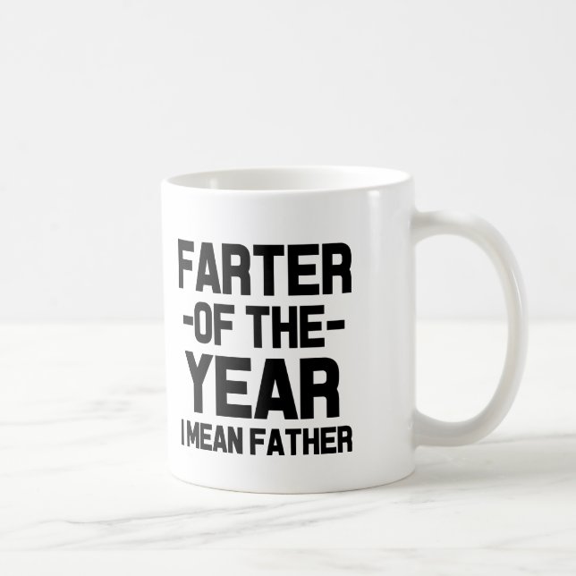 Farter der Jahr-lustigen Vater-Tasse Kaffeetasse (Rechts)