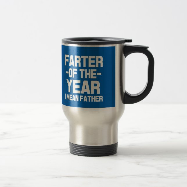 Farter der Jahr-lustigen Vater-Tasse Reisebecher (Rechts)