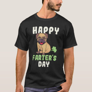 Farter's Day Farting Mops Hunde Väter Tag T-Shirt