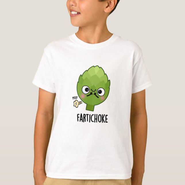 Fartichoke Funny Farting Artichoke Pun T-Shirt (Vorderseite)