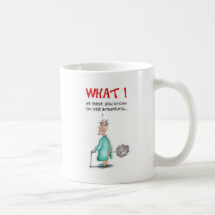 Farting alter Mann Tasse