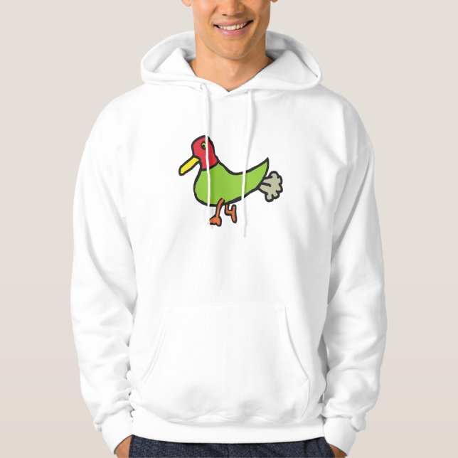 Farting Duck Hoodie (Vorderseite)