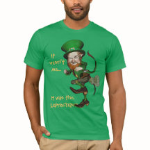 Farting Kobold-lustiges irisches T-Shirt