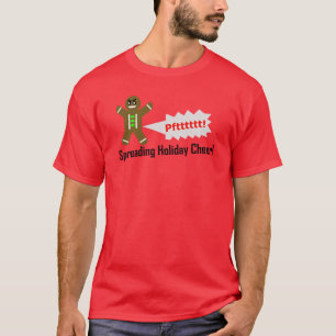 Farting Lebkuchen-Mann-WeihnachtsT - Shirt
