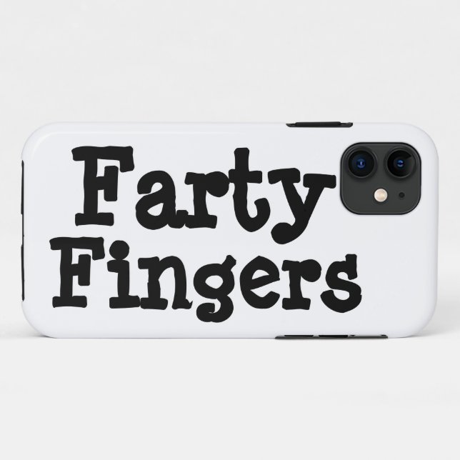 Farty Fingers Case-Mate iPhone Hülle (Rückseite (Horizontal))