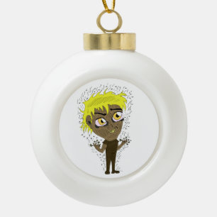 Farty Fingers Chibi Keramik Kugel-Ornament