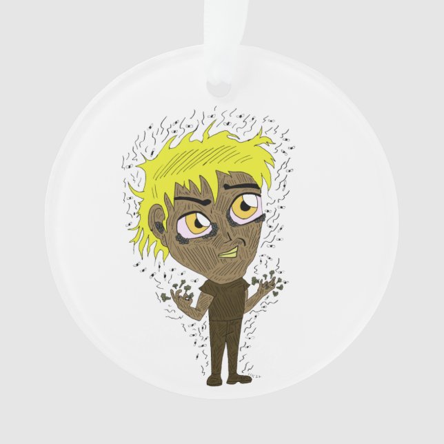 Farty Fingers Chibi Ornament (Vorderseite)