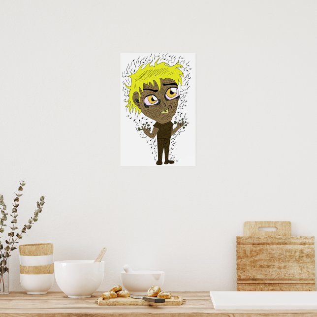 Farty Fingers Chibi Poster (Küche)