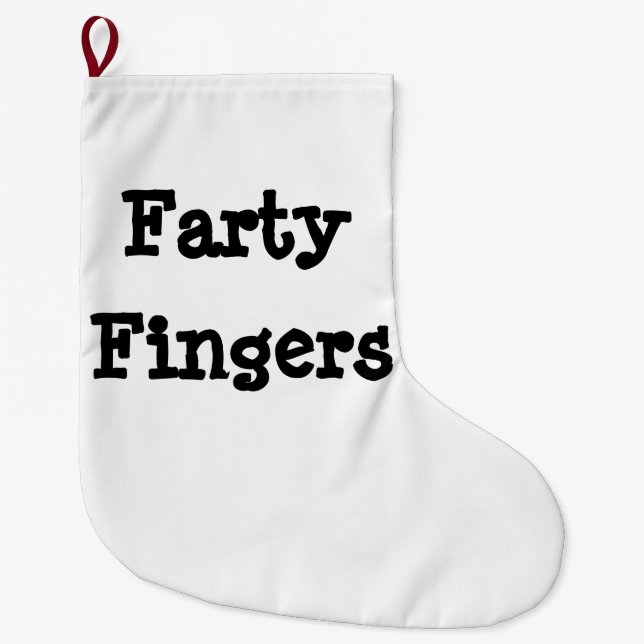 Farty Fingers Großer Weihnachtsstrumpf (Vorderseite)