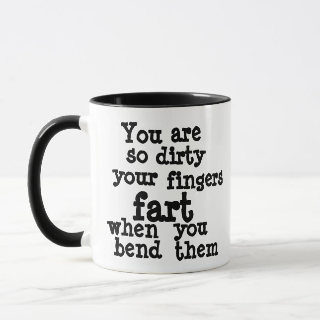 Farty Fingers line Tasse (Links)