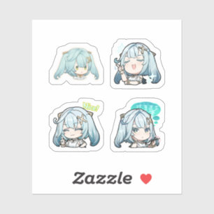 Faruzan Genshin Impact 4er Stickerbogen Extra Aufkleber