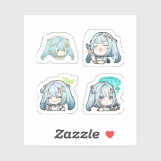 Faruzan Genshin Impact 4er Stickerbogen Extra  Aufkleber