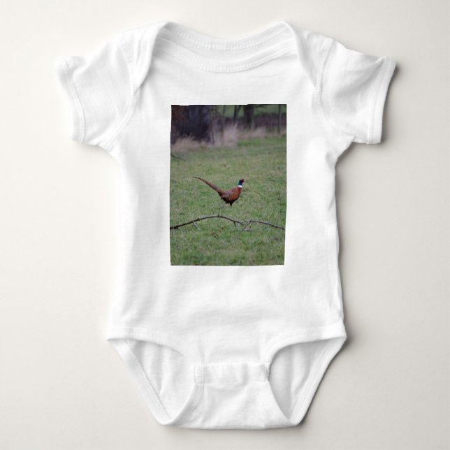 Fasan Baby Strampler (Vorderseite)
