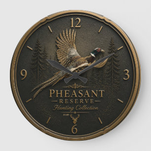 Fasan Große Wanduhr