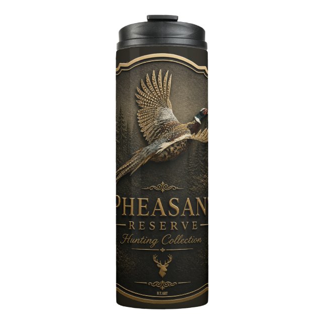 Fasan, Königliche Jagd Thermosbecher (Vorderseite)