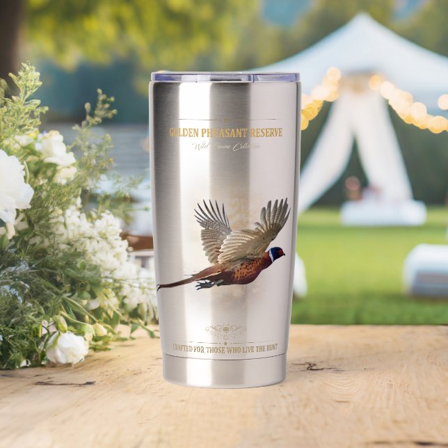 Fasan, Königsjagd Thermobecher (Hochzeit (gedreht))