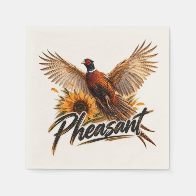 Fasan  serviette (Vorderseite)