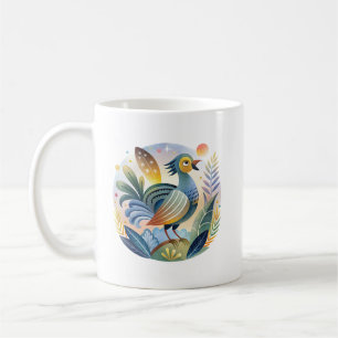 Fasan Vogel Illustration Wildtier- und Naturkuns Kaffeetasse